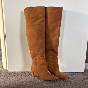 Cole Haan Vandam Over the Knee Boot - Golden Honey Suede